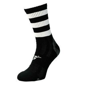 Precision Unisex Adults Pro Hooped Gaelic Mid Socks / Black/White